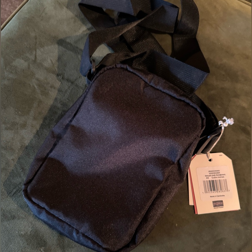 JanSport Weekender Smiles and Rainbows Cross Body Shoulder Bag - Picture 4 of 4
